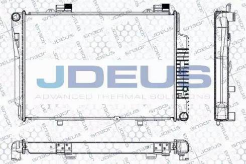 Jdeus RA0170340 - Radiateur, refroidissement du moteur cwaw.fr