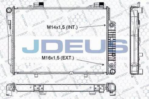 Jdeus RA0170350 - Radiateur, refroidissement du moteur cwaw.fr