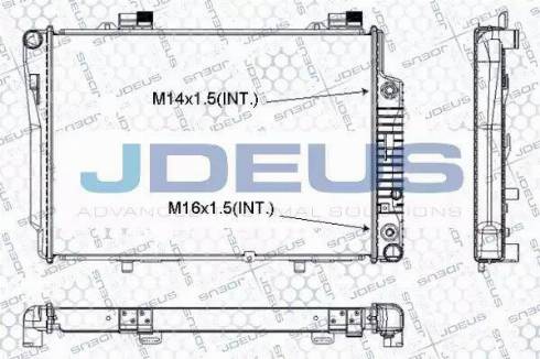 Jdeus RA0170370 - Radiateur, refroidissement du moteur cwaw.fr