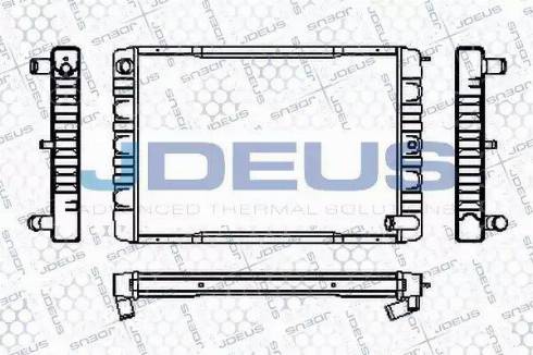 Jdeus RA0310420 - Radiateur, refroidissement du moteur cwaw.fr