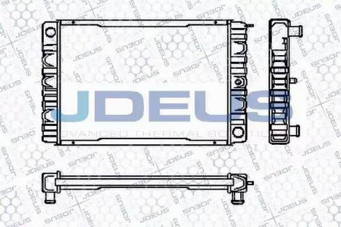 Jdeus RA0310070 - Radiateur, refroidissement du moteur cwaw.fr