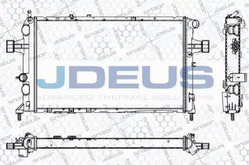 Jdeus RA0200820 - Radiateur, refroidissement du moteur cwaw.fr