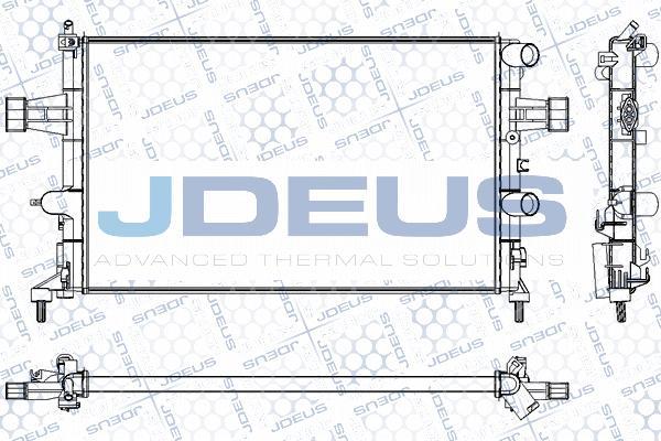 Jdeus RA0200750 - Radiateur, refroidissement du moteur cwaw.fr