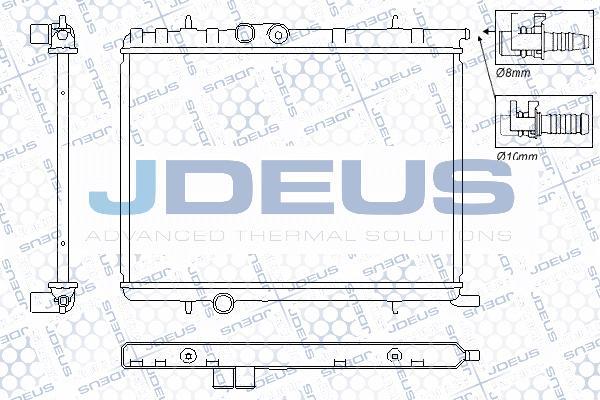 Jdeus RA0210341 - Radiateur, refroidissement du moteur cwaw.fr