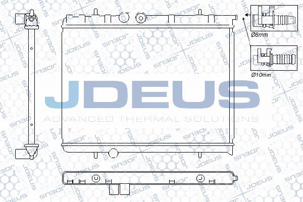 Jdeus RA0210360 - Radiateur, refroidissement du moteur cwaw.fr