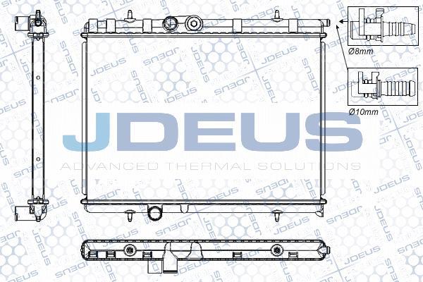 Jdeus RA0210310 - Radiateur, refroidissement du moteur cwaw.fr