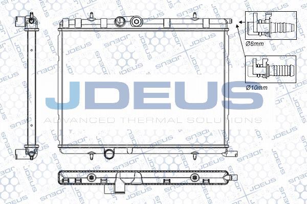 Jdeus RA0210331 - Radiateur, refroidissement du moteur cwaw.fr