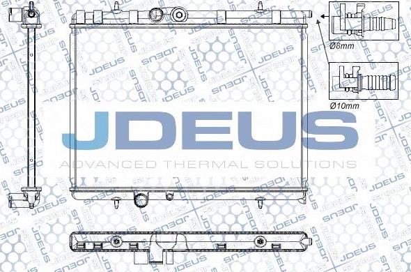 Jdeus RA0210321 - Radiateur, refroidissement du moteur cwaw.fr