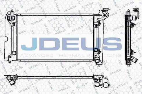 Jdeus RA0280100 - Radiateur, refroidissement du moteur cwaw.fr