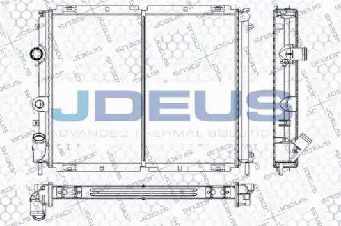 Jdeus RA0230580 - Radiateur, refroidissement du moteur cwaw.fr