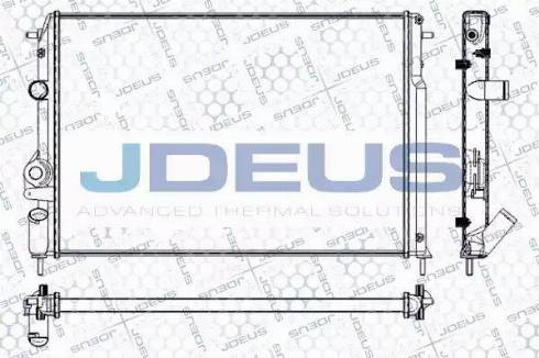 Jdeus RA0230601 - Radiateur, refroidissement du moteur cwaw.fr