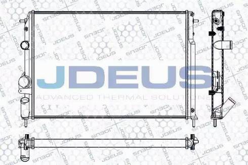 Jdeus RA0230830 - Radiateur, refroidissement du moteur cwaw.fr