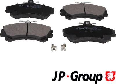 JP Group 4963604210 - Kit de plaquettes de frein, frein à disque cwaw.fr