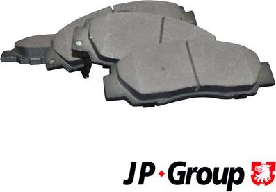 JP Group 4463600510 - Kit de plaquettes de frein, frein à disque cwaw.fr