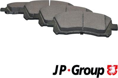 JP Group 4663600410 - Kit de plaquettes de frein, frein à disque cwaw.fr