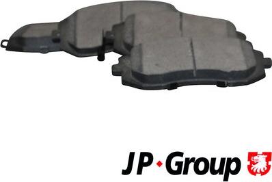 JP Group 4663600510 - Kit de plaquettes de frein, frein à disque cwaw.fr