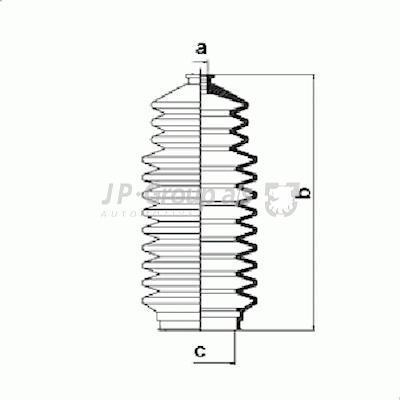 JP Group 4044700410 - Jeu de joints-soufflets, direction cwaw.fr