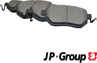 JP Group 4063600810 - Kit de plaquettes de frein, frein à disque cwaw.fr