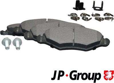 JP Group 4163600910 - Kit de plaquettes de frein, frein à disque cwaw.fr