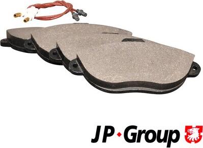 JP Group 4163600610 - Kit de plaquettes de frein, frein à disque cwaw.fr