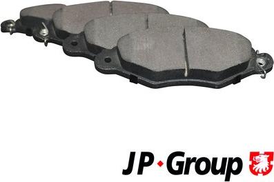 JP Group 4163601610 - Kit de plaquettes de frein, frein à disque cwaw.fr