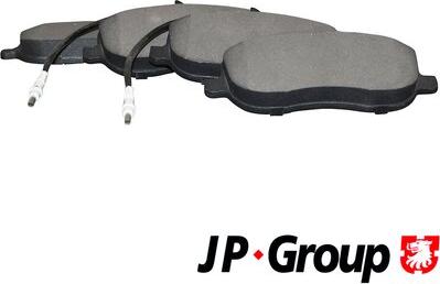 JP Group 4163601110 - Kit de plaquettes de frein, frein à disque cwaw.fr