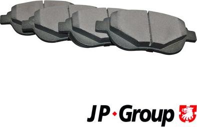 JP Group 4163601810 - Kit de plaquettes de frein, frein à disque cwaw.fr