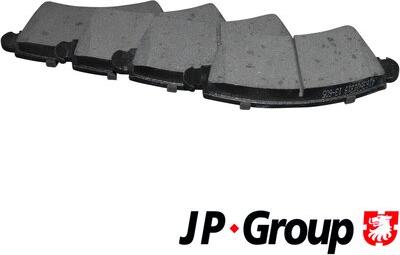 JP Group 4163601310 - Kit de plaquettes de frein, frein à disque cwaw.fr