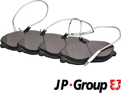 JP Group 4163603410 - Kit de plaquettes de frein, frein à disque cwaw.fr