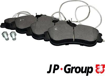 JP Group 4163603810 - Kit de plaquettes de frein, frein à disque cwaw.fr