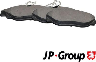 JP Group 4163603210 - Kit de plaquettes de frein, frein à disque cwaw.fr