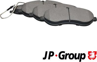 JP Group 4163602610 - Kit de plaquettes de frein, frein à disque cwaw.fr