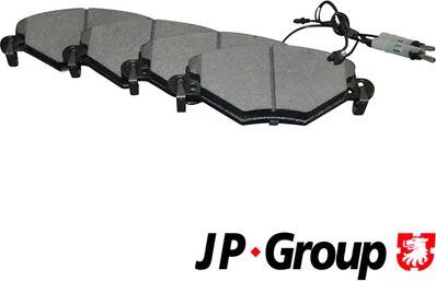 JP Group 4163602110 - Kit de plaquettes de frein, frein à disque cwaw.fr