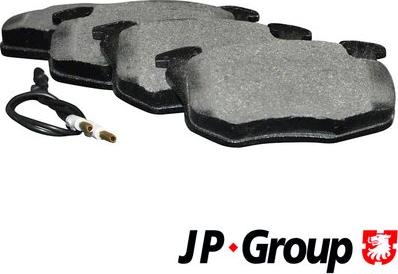 JP Group 4163602810 - Kit de plaquettes de frein, frein à disque cwaw.fr