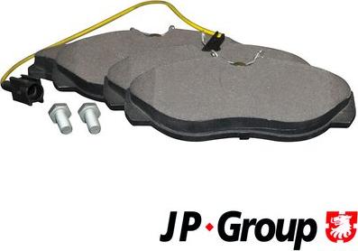 JP Group 4163602310 - Kit de plaquettes de frein, frein à disque cwaw.fr