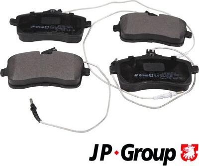 JP Group 4163607510 - Kit de plaquettes de frein, frein à disque cwaw.fr