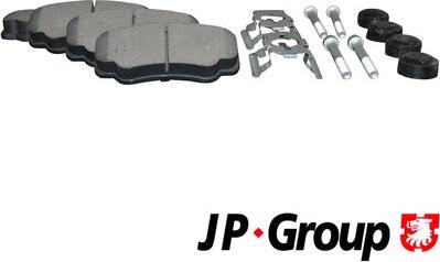 JP Group 4163700610 - Kit de plaquettes de frein, frein à disque cwaw.fr