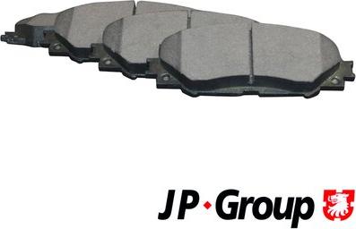 JP Group 4863601310 - Kit de plaquettes de frein, frein à disque cwaw.fr