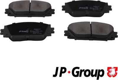 JP Group 4863601210 - Kit de plaquettes de frein, frein à disque cwaw.fr