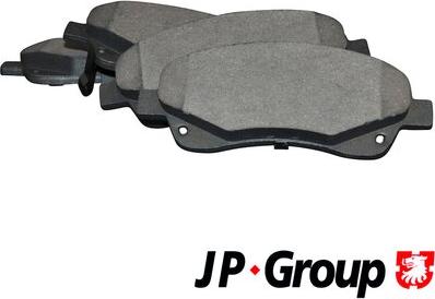 JP Group 4863602510 - Kit de plaquettes de frein, frein à disque cwaw.fr