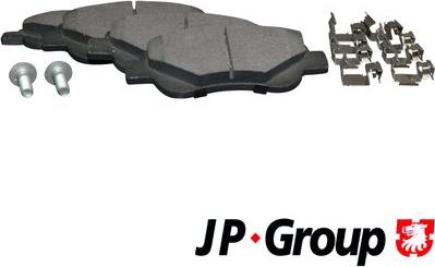 JP Group 4863602610 - Kit de plaquettes de frein, frein à disque cwaw.fr