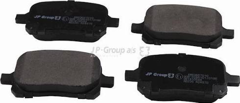 JP Group 4863607010 - Kit de plaquettes de frein, frein à disque cwaw.fr