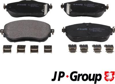 JP Group 4863607810 - Kit de plaquettes de frein, frein à disque cwaw.fr