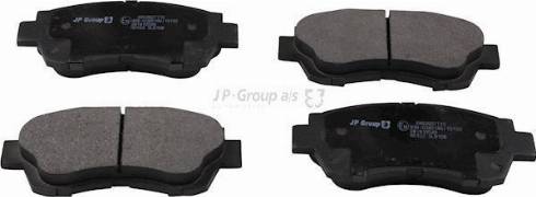 JP Group 4863607710 - Kit de plaquettes de frein, frein à disque cwaw.fr