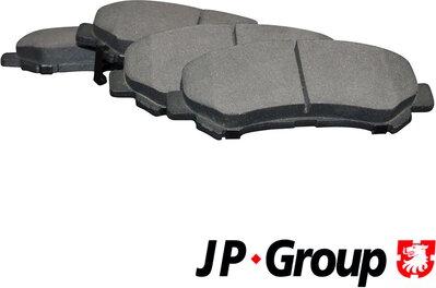 JP Group 4363600810 - Kit de plaquettes de frein, frein à disque cwaw.fr