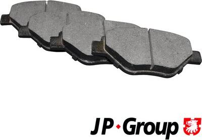 JP Group 4363600710 - Kit de plaquettes de frein, frein à disque cwaw.fr