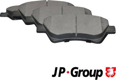 JP Group 4363601810 - Kit de plaquettes de frein, frein à disque cwaw.fr