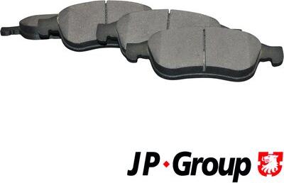 JP Group 4363601210 - Kit de plaquettes de frein, frein à disque cwaw.fr