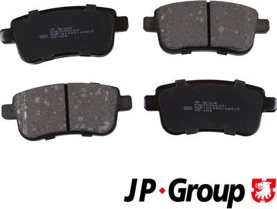 JP Group 4363700210 - Kit de plaquettes de frein, frein à disque cwaw.fr