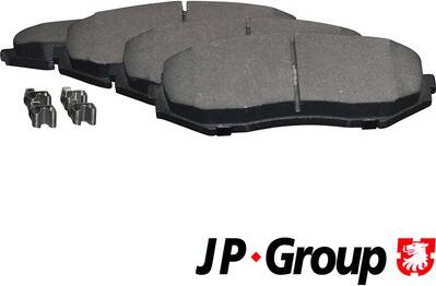 JP Group 4763601110 - Kit de plaquettes de frein, frein à disque cwaw.fr